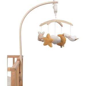 Little Dutch - Houten Muziekmobiel - Naturals - Hout - Voor Boven Wieg of Box