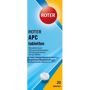 Roter - APC Tabletten - Pijnstillend - 20 Stuks