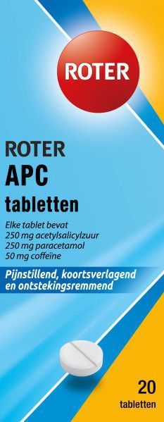 Roter - APC Tabletten - Pijnstillend - 20 Stuks