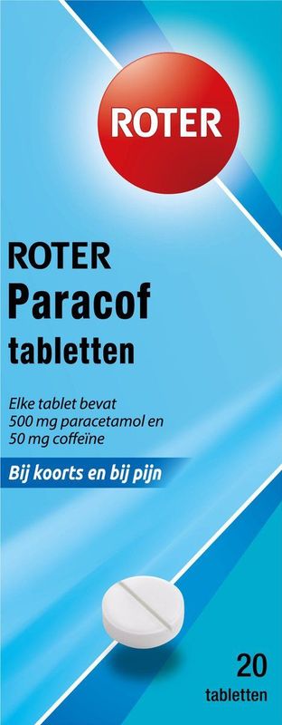 Roter - Paracof - Pijnstillers - Tabletten - 20 Stuks