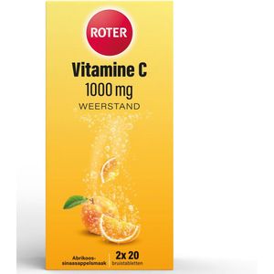Roter Vitamine C Bruis - 1000 mg - 40 Bruistabletten