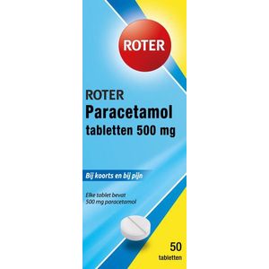 Roter Paracetamol 500 mg  50 tabletten