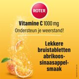 Roter Vitamine C - Bruistabletten Ascorbinezuur Abrikoos- Sinaasappelsmaak - Vitaminen