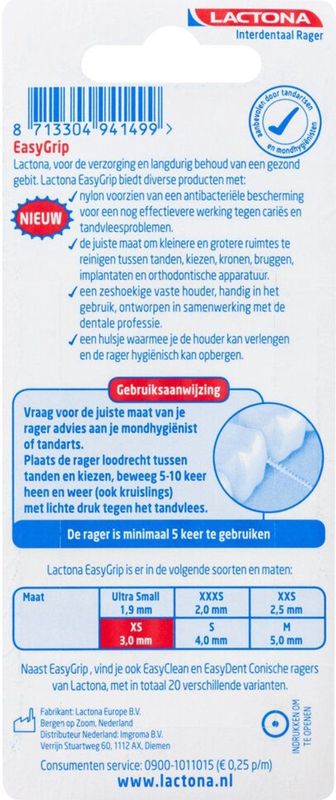 Lactona - Easygrip - Ragers - 3.0mm - 6 Stuks
