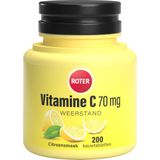 Roter Vitamine C 70mg - Vitamine C ondersteunt je weerstand - 200 kauwtabletten met citroensmaak