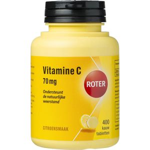 Roter Vitamine C 70 mg Citroen 400 kauwtabletten