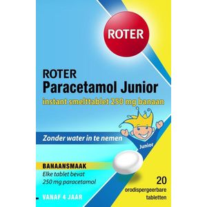 Roter - Paracetamol Junior Smelttablet - Banaan - 250 mg