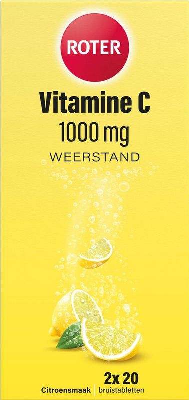 Roter - Vitamine C 1000 mg - Citroen - Bruistabletten - 1+1 Gratis