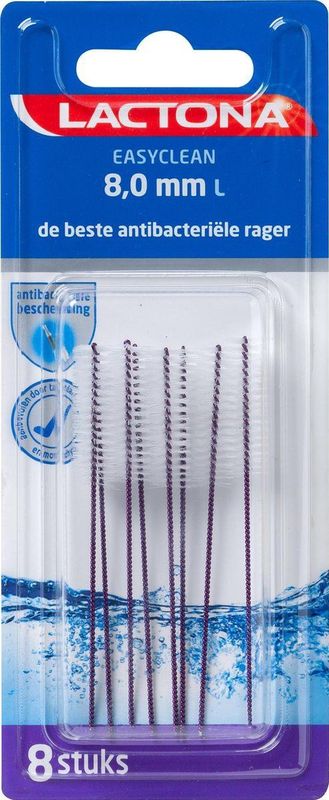 Lactona Ragers Easyclean 8,0 mm L - Tandenrager - 8 stuks