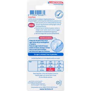Lactona - EasyClean Ragers - Blisterverpakking - 8x Ragers - 10 mm