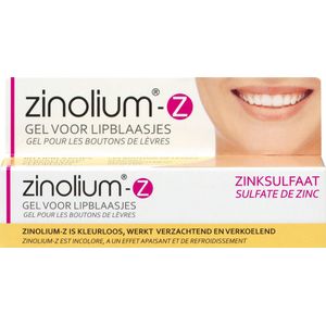 Zinolium-Z Koortslipbehandeling Gel tegen lipblaasjes - Op basis van zinksulfaat - 5 gram