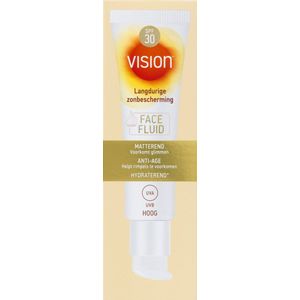 Vision - Face Fluid - Zonnebrand - SPF 30 - Hydraterend - Waterbestendig