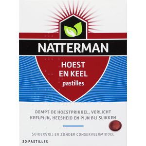 Natterman - Hoest- en Keelpastilles - Suikervrij - Ectoin® Hydro Complex