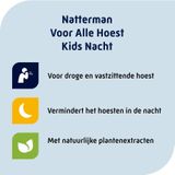 Natterman Nacht Voor Alle Hoest Kindersiroop - Voor nachtelijke droge en vastzittende hoest bij kinderen - Vermindert het hoesten in de nacht - Hoestdrank - Vanaf 1 jaar - Medisch hulpmiddel - 150 ml