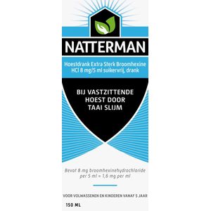 Natterman Hoestdrank Broomhexine Sterk - Anti-hoestmiddel - 150 ml