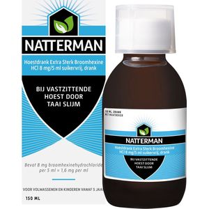 Natterman - Hoestdrank - Suikervrij - 4mg/5ml