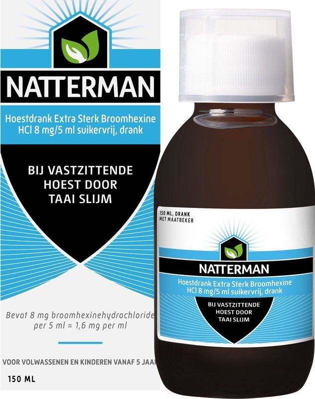 Natterman - Hoestdrank - Suikervrij - 4mg/5ml