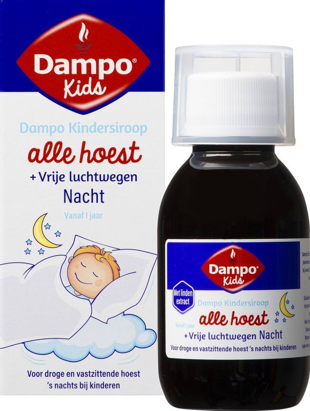 Dampo Kindersiroop Alle Hoest + Vrije Luchtwegen Nacht