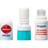 Dampo 2-in-1 Neusinhaler + Inhalatiedruppels - Geeft verlichting op de luchtwegen om vrijer te ademen - Eucalyptus - Menthol - vanaf 3 jaar - 2 ml