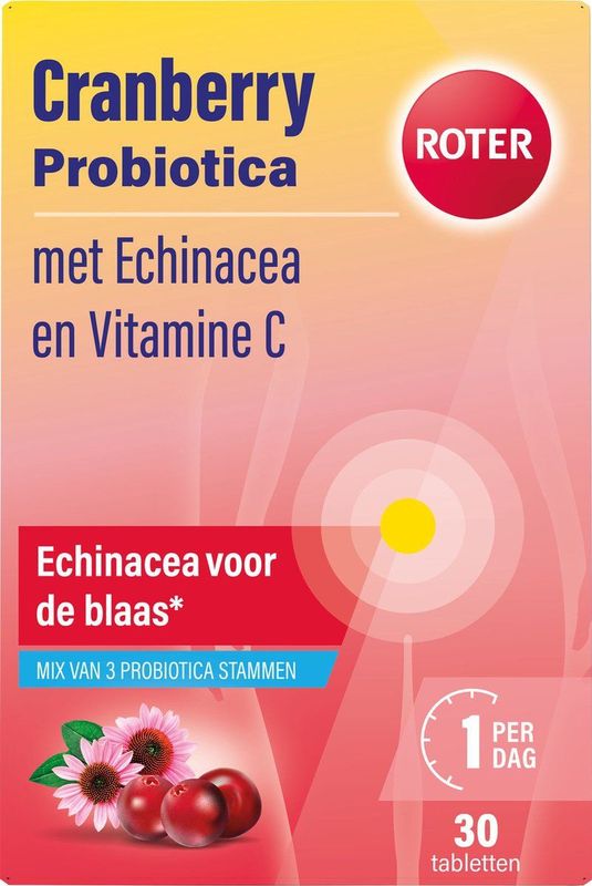 Roter Cranberry & probiotica 30 capsules