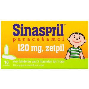 Sinaspril Paracetamol 120mg  10 zetpillen