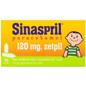 Sinaspril Paracetamol 120mg Zetpil 10 stuks