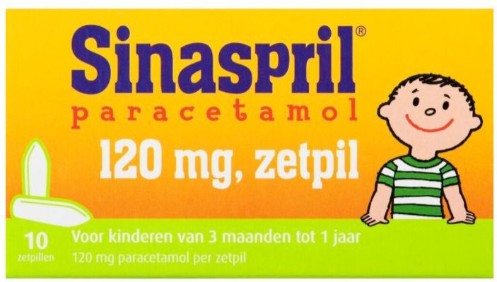 Sinaspril - Paracetamol - Zetpillen - 120 mg