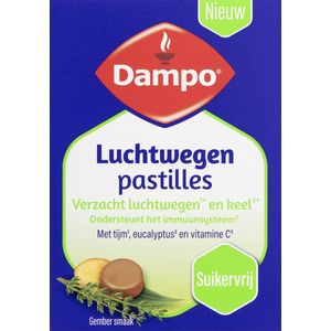 Dampo - Luchtwegen Pastilles - Gember - Suikervrij - Tijm en Eucalyptus