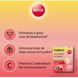 Cranberry - Bruistabletten - Roter - Met Echinacea en Vitamine C - Cranberry Smaak
