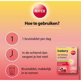 Cranberry - Bruistabletten - Roter - Met Echinacea en Vitamine C - Cranberry Smaak