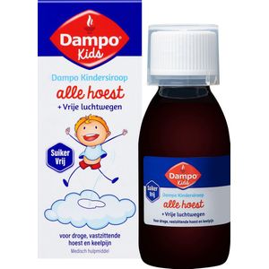 Dampo - Kindersiroop - Suikervrij - Alle Hoest - Vrije Luchtwegen