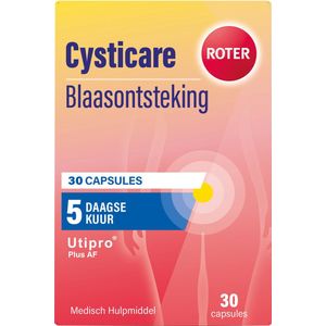 Roter Cysticare Utipro Plus AF - 5 daagse behandelingskuur bij blaasontsteking - 30 capsules
