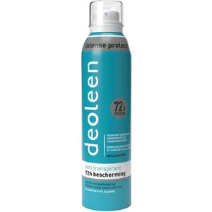 Deoleen Intense Protect - Voorkomt overmatige transpiratie en transpiratiegeur - 72 uur effectief - 0% parfum & 0% alcohol - Dermatologisch getest - Met allantoïne, verzorgend en verzachtend - 150 ml