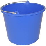 Betra Huishoud emmer - blauw - kunststof - 12 liter - D29 x H35 cm