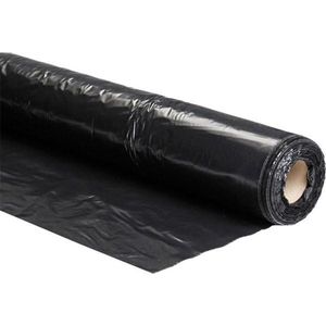 Foliefol Afdekfolie zwart T200 - 6mtr x  50mtr  ldpe