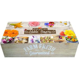 Florex kruidenzaden Farm Fresh eetbare bloemenbox