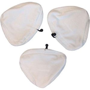 Aqua Laser microvezeldoeken - Set van 3 microfiber doeken – universeel o.a. geschikt voor voor Aqua Laser Gold stoomreiniger en H2O mop en H20 mop X5– losse vervanging navulling microvezel doek