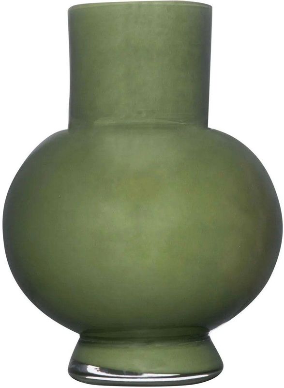 Hakbijl Glass - Bloemenvaas Deborah - Donker Groen - Glas - D31 x H39 cm