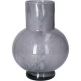 Hakbijl - Deborah - Bloemenvaas - Donker Grijs - Glas - D17 x H22 cm