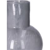 Hakbijl - Deborah - Bloemenvaas - Donker Grijs - Glas - D17 x H22 cm