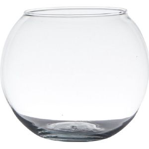 Hakblijl Glass Bloemenvaas bolvormig D16 x H13 transparant glas vaas
