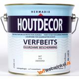 Hermadix Houtdecor Verfbeits Dekkend - 2,5 Liter - 601 Gebroken Wit