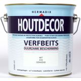 Hermadix Houtdecor Verfbeits Dekkend - 2,5 Liter - 619 Wit