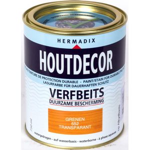 Hermadix Houtdecor Verfbeits Transparant - 0,75 liter - 652 Grenen