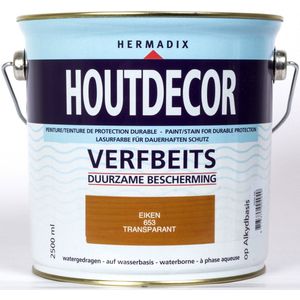 Hermadix Houtdecor Verfbeits Transparant - 2,5 liter - 653 Eiken