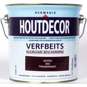 Hermadix Houtdecor Verfbeits Transparant - Noten 2,5 liter - Beitsen