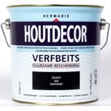 Hermadix Houtdecor Verfbeits Dekkend - 2,5 Liter - 620 Zwart