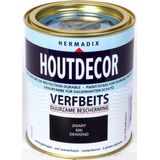 Hermadix Houtdecor Verfbeits Dekkend - 0,75 Liter - 620 Zwart