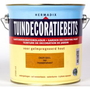 Hermadix Tuindecoratiebeits Transparant 762 Oker Geel - 2.5 l