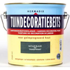 Hermadix Tuindecoratiebeits Transparant 764 Natuur Blauw - 2.5 l